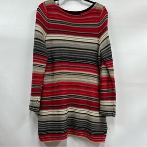 Lauren Ralph Lauren 1x Vintage Aztec Sweater pullover stripes multicolor